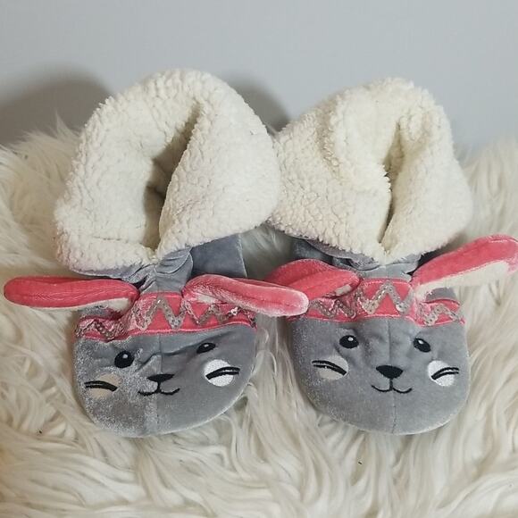 Cuddl Dudds Boho Bunny Slippers - Picture 1 of 4